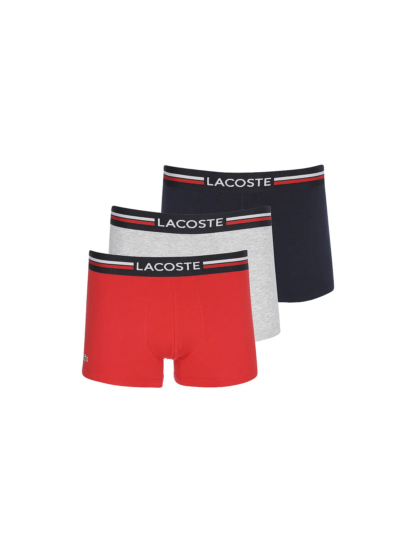 LACOSTE | Pants 3er Pkg navy grey red | 